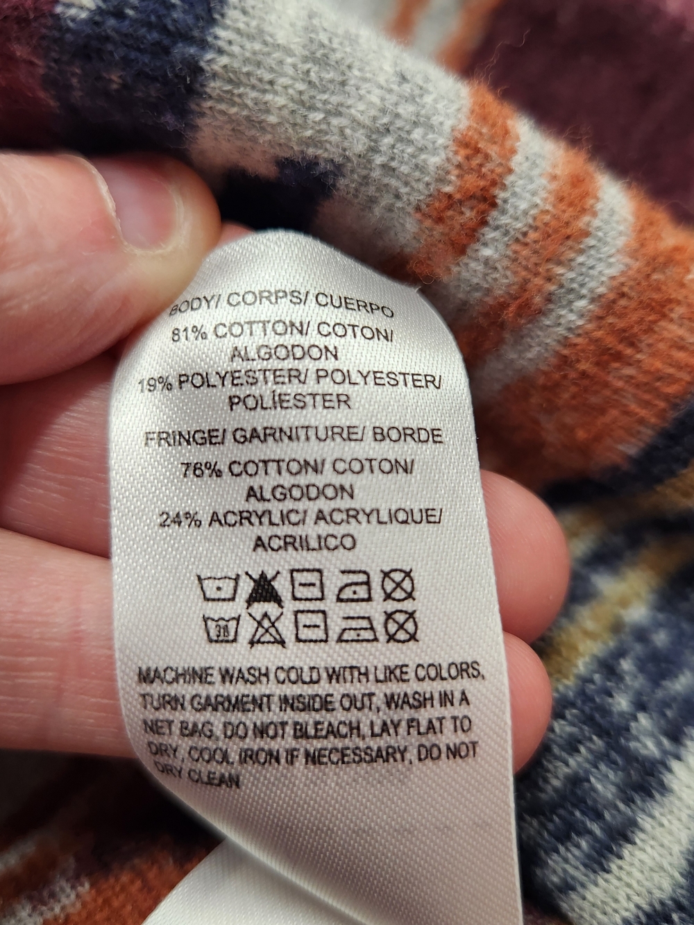 ⭐️ Lucky Brand Aztec Southwestern Fringe Cardigan - Size Small - Picture 6 of 9